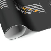 米国旗ショベル米国旗建築 ラッピングペーパー (ロールコーナー)