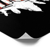 米国旗ジェット戦闘機の父の日4日 ポスター (角)