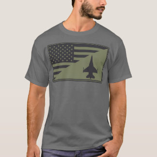 米国旗バイパーF16出撃 Tシャツ