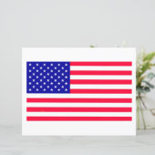 米国旗フラット紙シート (スタンド正面)