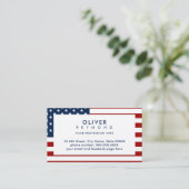 米国旗モダンを持つアメリカの名刺 名刺 (スタンド正面)