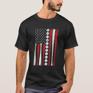 米国旗ヴィンテージ球旗7月4日 Tシャツ