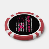 米国旗乳がん啓発 ポーカーチップ (シングル)