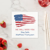 米国旗兵隊軍隊遠くにパーティーN スタンダードカクテルナプキン (インサイチュ)