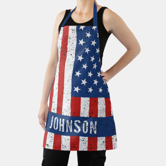米国旗動揺して名 エプロン (インサイチュ)