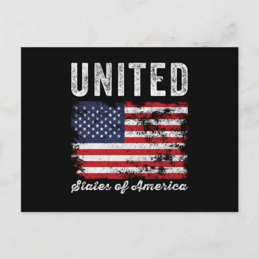 米国旗動揺して ポストカード (正面)