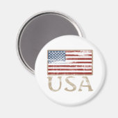 米国旗動揺して マグネット (正面/裏面)