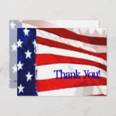 米国旗感謝してい() ポストカード (正面/裏面)