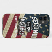 米国旗第2の修正は私で踏みません Case-Mate iPhoneケース (裏面(横))