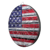 米国旗素朴材 ダーツボード (正面右)