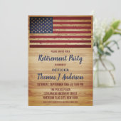 米国旗素朴軍隊警察の退職 招待状 (スタンド正面)