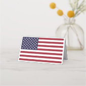 米国旗結婚の プレイスカード (裏面)