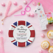 米国旗結婚の ペーパープレート (パーティー)