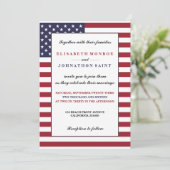 米国旗結婚の 招待状 (スタンド正面)