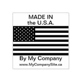 米国旗艦会社事業で製造 ラバースタンプ (インプリント)