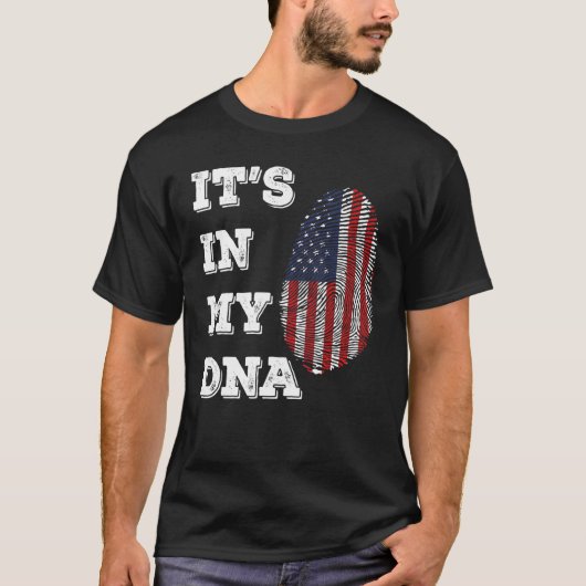 米国旗誇りを持った州旗Dna Fla Tシャツ (正面)