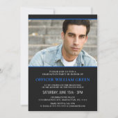 米国旗警察PHOTO卒業パーティーイベント 招待状 (正面)