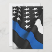 米国旗警察PHOTO卒業パーティーイベント 招待状 (裏面)