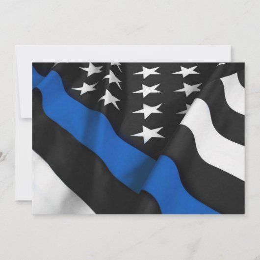 米国旗警察PHOTO卒業パーティーイベント 招待状 (裏面)