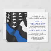 米国旗警察PHOTO卒業パーティーイベント 招待状 (正面)