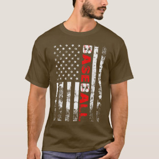 米国旗野球チーム Tシャツ
