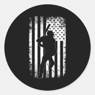 米国旗野球 ラウンドシール