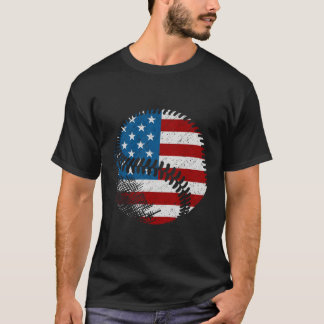 米国旗野球 Tシャツ