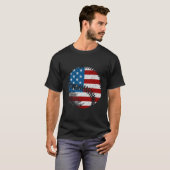 米国旗野球 Tシャツ (正面フル)