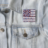 米国旗15つ星 缶バッジ (インサイチュ)