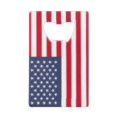 米国旗 クレジットカード栓抜き (正面)