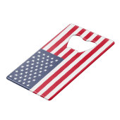 米国旗 クレジットカード栓抜き (正面アングル)