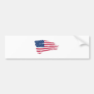 米国旗 バンパーステッカー