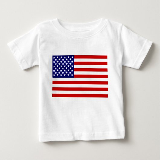 米国旗 ベビーTシャツ (正面)