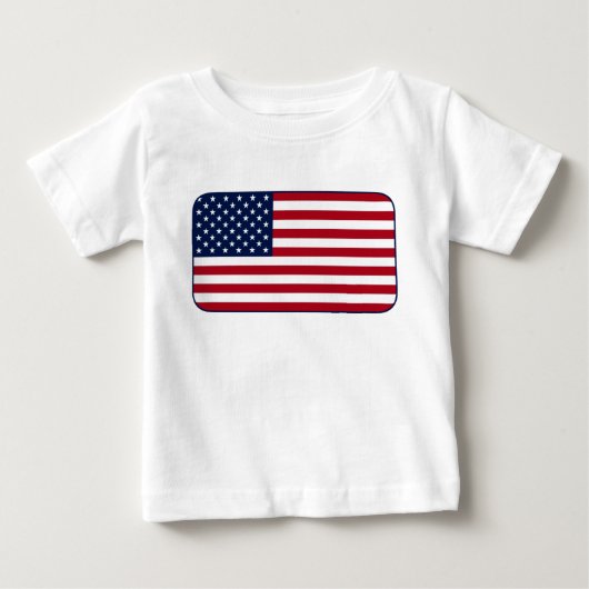米国旗 ベビーTシャツ (正面)