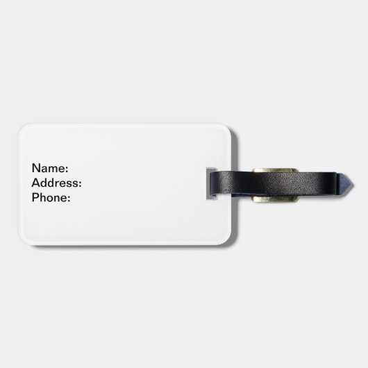 米国旗 ラゲッジタグ (裏面横)