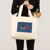 米国旗 ラージトートバッグ (正面(商品))