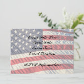 米国旗 招待状 (スタンド正面)