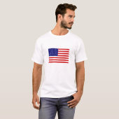 米国旗、星は旗をちりばめました Tシャツ (正面フル)