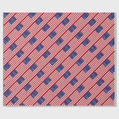 米国旗-星条旗-古い栄光 ラッピングペーパー (フラット)