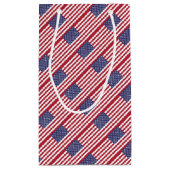 米国旗-米国 スモールペーパーバッグ (裏面)