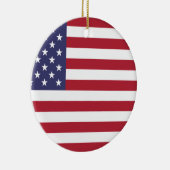 米国旗-米国 セラミックオーナメント (右)