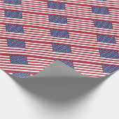 米国旗-米国 ラッピングペーパー (角)