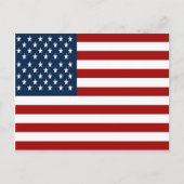米国旗(50の星)の郵便はがき ポストカード (正面)