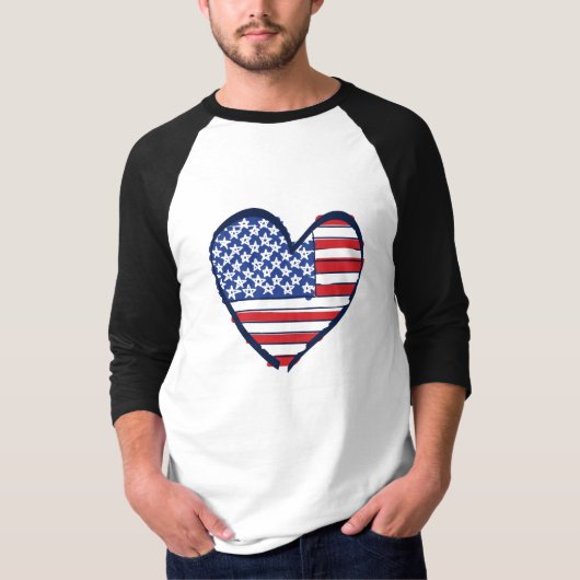 米国旗 Tシャツ (正面)
