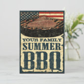 米国旗BBQの招待状 招待状 (スタンド正面)