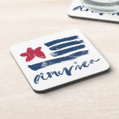 米国旗Paintstrokes コースター (左側)