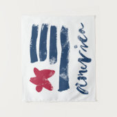 米国旗Paintstrokes タペストリー (正面)