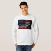米国旗Tシャツに自分グランジの文字を追加する Tシャツ (正面フル)