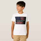 米国旗Tシャツに自分グランジの文字を追加する Tシャツ (正面フル)