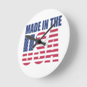 米国時計で作成 ラウンド壁時計 (傾斜)